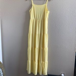 H&M conscious yellow dress